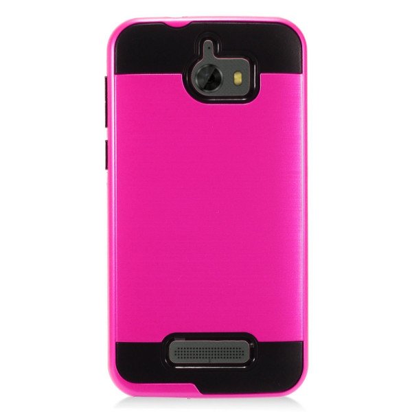 Wholesale Coolpad Defiant 3632 Armor Hybrid Case (Hot Pink)